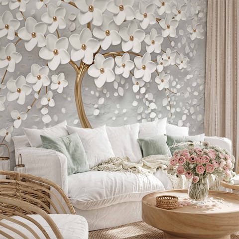 ⁨Wall mural - Magic magnolia (size 250x175)⁩ at Wasserman.eu