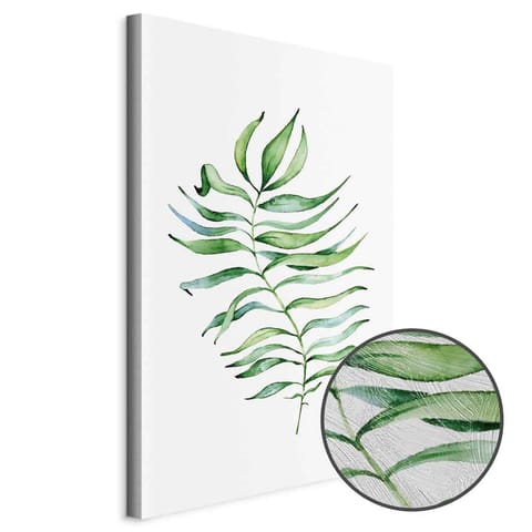 ⁨Obraz - Tańczący listek (1-częściowy) pionowy (rozmiar 60x90, wykończenie Premium Print)⁩ w sklepie Wasserman.eu