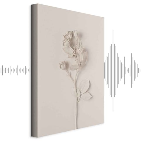 ⁨Obraz - Harmonijna róża (1-częściowy) pionowy (rozmiar 40x60, wykończenie Akustyczny)⁩ w sklepie Wasserman.eu