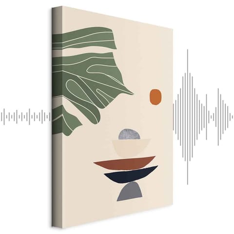 ⁨Obraz - Na słonecznym tarasie (1-częściowy) pionowy (rozmiar 40x60, wykończenie Akustyczny)⁩ w sklepie Wasserman.eu