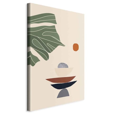 ⁨Obraz - Na słonecznym tarasie (1-częściowy) pionowy (rozmiar 40x60, wykończenie Standard)⁩ w sklepie Wasserman.eu