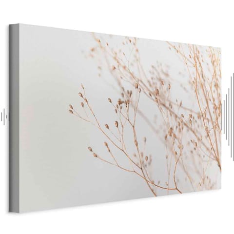 ⁨Obraz - Minimalistyczna gałązka (1-częściowy) szeroki (rozmiar 120x80, wykończenie Akustyczny)⁩ w sklepie Wasserman.eu