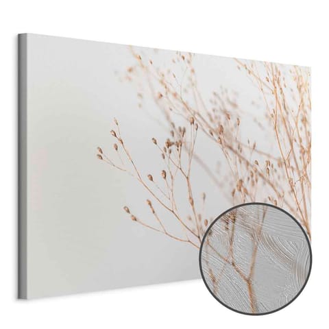 ⁨Obraz - Minimalistyczna gałązka (1-częściowy) szeroki (rozmiar 90x60, wykończenie Premium Print)⁩ w sklepie Wasserman.eu