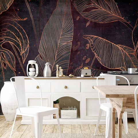 ⁨Fototapeta - W labiryncie liści - trzeci wariant (rozmiar 500x350, wykończenie Wodoodporna)⁩ w sklepie Wasserman.eu