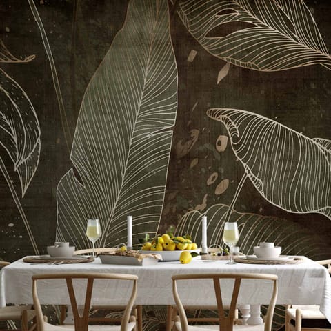 ⁨Fototapeta - W labiryncie liści (rozmiar 500x350, wykończenie Wodoodporna)⁩ w sklepie Wasserman.eu