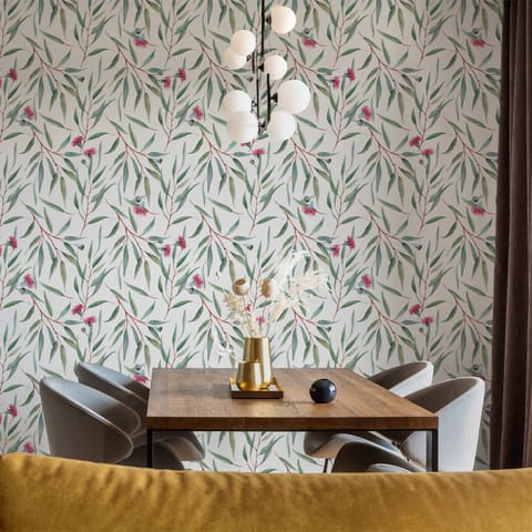 ⁨Tapeta - Różowe pąki kwiatów (rozmiar 50x1000, wykończenie Wodoodporna)⁩ w sklepie Wasserman.eu