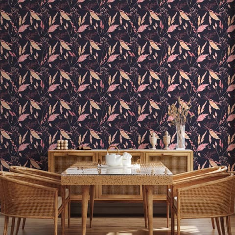 ⁨Tapeta - Różowe trawy (rozmiar 50x1000, wykończenie Wodoodporna)⁩ w sklepie Wasserman.eu