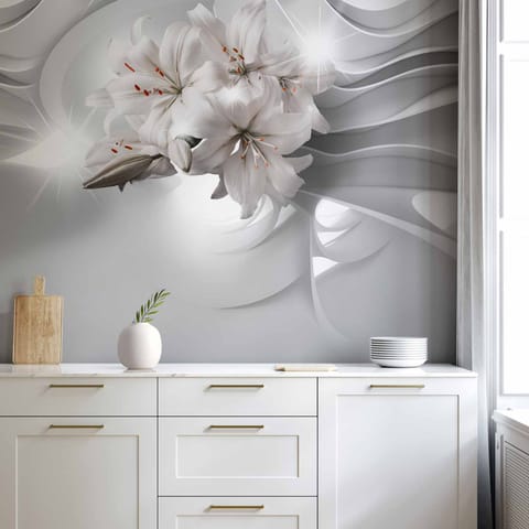 ⁨Fototapeta - Lilie w tunelu (rozmiar 400x280, wykończenie Wodoodporna)⁩ w sklepie Wasserman.eu