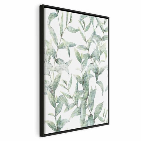 ⁨Obraz - Subtelny szelest (1-częściowy) pionowy (rozmiar 40x60, wykończenie W ramie drewnianej czarnej)⁩ w sklepie Wasserman.eu
