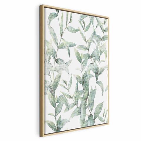 ⁨Obraz - Subtelny szelest (1-częściowy) pionowy (rozmiar 80x120, wykończenie W ramie drewnianej naturalnej)⁩ w sklepie Wasserman.eu