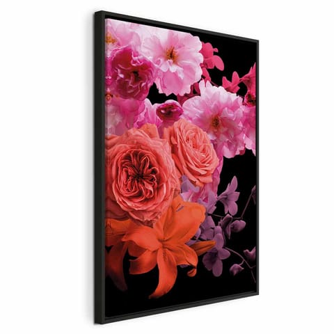 ⁨Obraz - Wiosenna bryza (1-częściowy) pionowy (rozmiar 40x60, wykończenie W ramie drewnianej czarnej)⁩ w sklepie Wasserman.eu