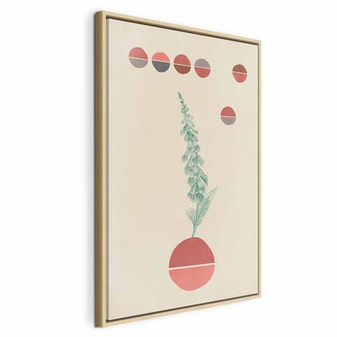 ⁨Obraz - Dzwonki (1-częściowy) pionowy (rozmiar 80x120, wykończenie W ramie drewnianej naturalnej)⁩ w sklepie Wasserman.eu