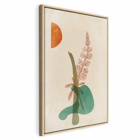 ⁨Obraz - Łubin (1-częściowy) pionowy (rozmiar 80x120, wykończenie W ramie drewnianej naturalnej)⁩ w sklepie Wasserman.eu