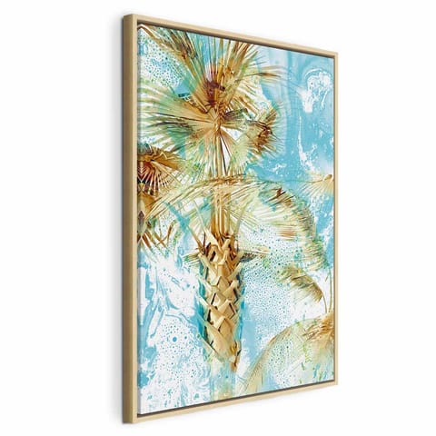 ⁨Obraz - Zakazany raj (1-częściowy) pionowy (rozmiar 60x90, wykończenie W ramie drewnianej naturalnej)⁩ w sklepie Wasserman.eu