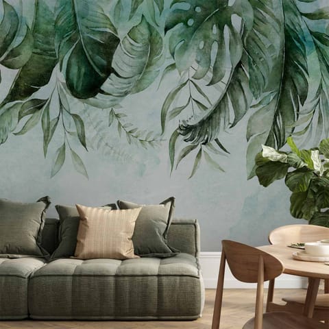 ⁨Wall mural - Green story (size 200x140)⁩ at Wasserman.eu