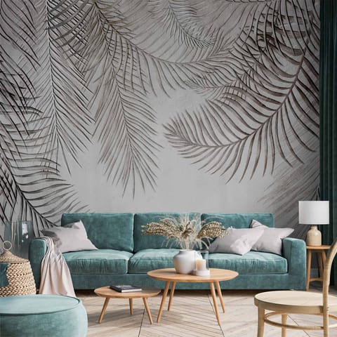 ⁨Wall mural - Night palms (size 100x70)⁩ at Wasserman.eu
