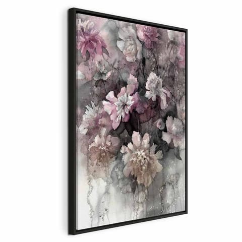 ⁨Obraz - Zabarwione uczucie (1-częściowy) pionowy (rozmiar 40x60, wykończenie W ramie drewnianej czarnej)⁩ w sklepie Wasserman.eu