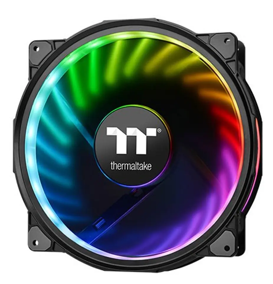 ⁨Wentylator Thermaltake Riing Plus 20 RGB TT Premium CL-F070-PL20SW-A (200 mm; 1000 obr/min; RGB)⁩ w sklepie Wasserman.eu