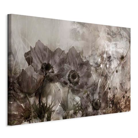 ⁨Image - Sepia Anemones (1-piece) Wide (size 90x60)⁩ at Wasserman.eu