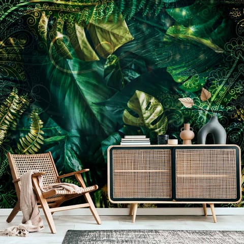 ⁨Wall mural - Emerald jungle (size 100x70)⁩ at Wasserman.eu