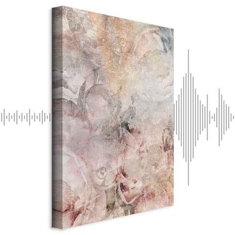 ⁨Obraz - Nostalgiczny bukiet (1-częściowy) pionowy (rozmiar 60x90, wykończenie Akustyczny)⁩ w sklepie Wasserman.eu