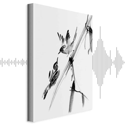 ⁨Obraz - Skrzydlata miłość (1-częściowy) pionowy (rozmiar 40x60, wykończenie Akustyczny)⁩ w sklepie Wasserman.eu