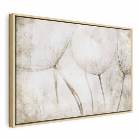 ⁨Obraz - Spokojna opowieść (1-częściowy) szeroki (rozmiar 90x60, wykończenie W ramie drewnianej naturalnej)⁩ w sklepie Wasserman.eu