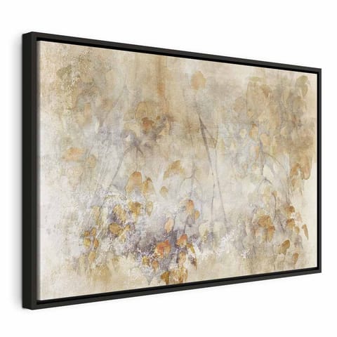 ⁨Obraz - Akwarelowa natura(1-częściowy) szeroki (rozmiar 90x60, wykończenie W ramie drewnianej czarnej)⁩ w sklepie Wasserman.eu