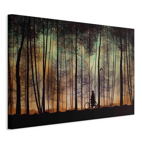 ⁨Obraz - Spacer przed zmrokiem (1-częściowy) szeroki (rozmiar 60x40, wykończenie Standard)⁩ w sklepie Wasserman.eu