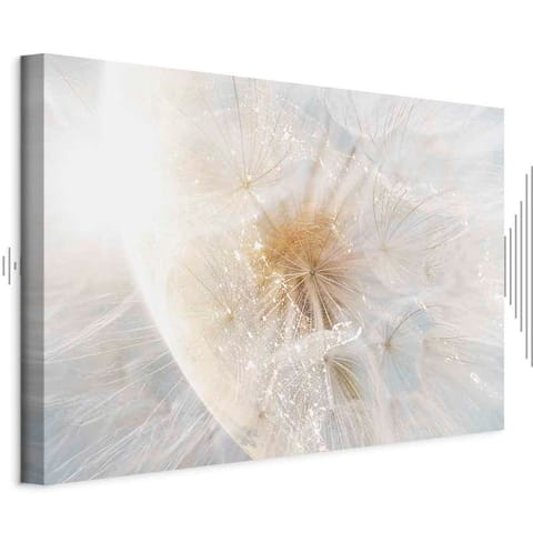 ⁨Obraz - Dmuchawiec w słońcu (1-częściowy) szeroki (rozmiar 90x60, wykończenie Akustyczny)⁩ w sklepie Wasserman.eu
