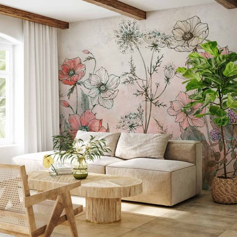 ⁨Fototapeta - Dzień na łące - trzeci wariant (rozmiar 500x350, wykończenie Standard)⁩ w sklepie Wasserman.eu