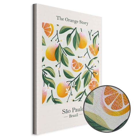 ⁨Obraz - The Orange Story (1-częściowy) pionowy (rozmiar 20x30, wykończenie Premium Print)⁩ w sklepie Wasserman.eu