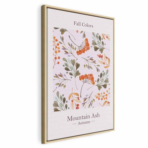 ⁨Obraz - Fall Colors (1-częściowy) pionowy (rozmiar 40x60, wykończenie W ramie drewnianej naturalnej)⁩ w sklepie Wasserman.eu