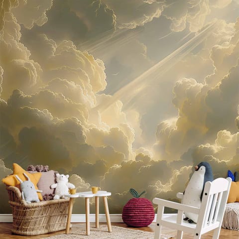 ⁨Fototapeta - Zachwycająca gra kolorów na tle chmur (rozmiar 490x350, wykończenie Samoprzylepna)⁩ w sklepie Wasserman.eu