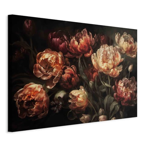 ⁨Obraz - Kwitnące tulipany (rozmiar 30x20, wykończenie Na płótnie włoskim)⁩ w sklepie Wasserman.eu