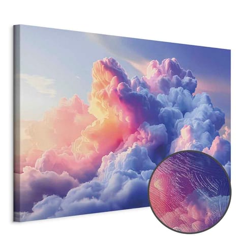 ⁨Obraz - Chmury jak malowane: artystyczne pędzle świtu malujące nieboskłon (rozmiar 60x40, wykończenie Premium Print)⁩ w sklepie Wasserman.eu