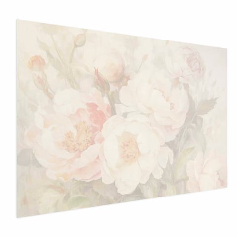 ⁨Plakat - Piwonie we mgle (rozmiar 42x29.7, wykończenie Bez ramy)⁩ w sklepie Wasserman.eu