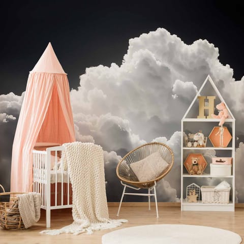 ⁨Fototapeta - Odkryj nieskończoną grę słonecznego światła – chmury i cienie na niebie (rozmiar 150x105, wykończenie Wodoodporna)⁩ w sklepie Wasserman.eu