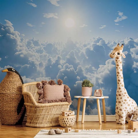 ⁨Fototapeta - Niebiański spokój: Ciepłe promienie słońca (rozmiar 350x256, wykończenie Premium)⁩ w sklepie Wasserman.eu