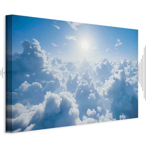⁨Obraz - Niebiański spokój: Ciepłe promienie słońca (rozmiar 120x80, wykończenie Akustyczny)⁩ w sklepie Wasserman.eu