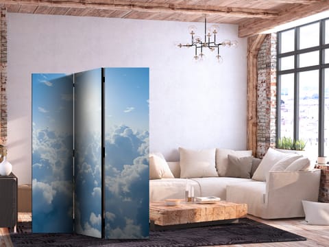 ⁨Parawan - Niebiański spokój: Ciepłe promienie słońca (rozmiar 135x172, wykończenie Jednostronny)⁩ w sklepie Wasserman.eu