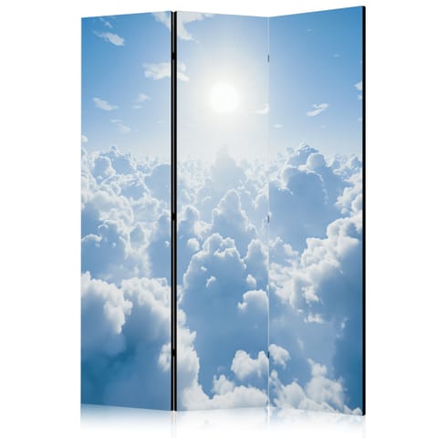 ⁨Parawan - Niebiański spokój: Ciepłe promienie słońca (rozmiar 135x172, wykończenie Akustyczny)⁩ w sklepie Wasserman.eu