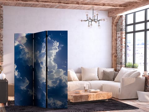 ⁨Parawan - Gwiezdne chmury i delikatne światło nad zakątkiem niebiańskim (rozmiar 135x172, wykończenie Jednostronny)⁩ w sklepie Wasserman.eu