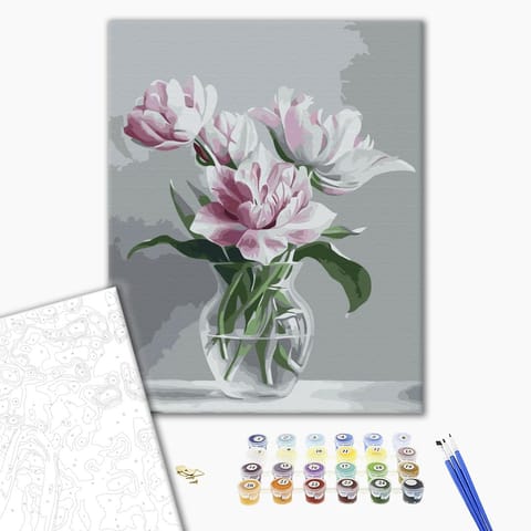 ⁨Obraz do samodzielnego malowania - Symbol czułości (rozmiar 40x50, wykończenie )⁩ w sklepie Wasserman.eu