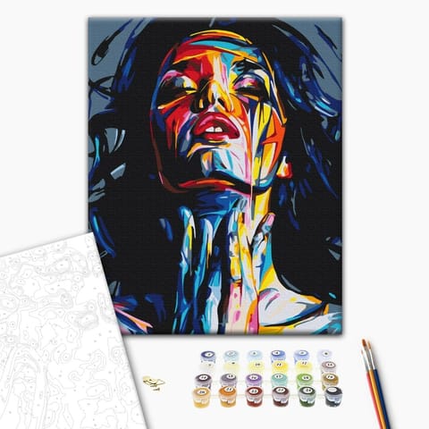 ⁨Obraz do samodzielnego malowania - Kolorowa piękność (rozmiar 40x50, wykończenie )⁩ w sklepie Wasserman.eu