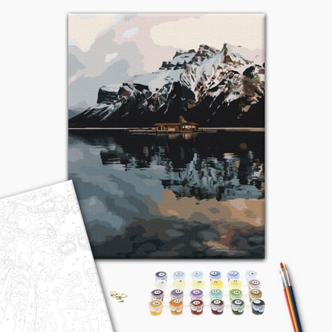 ⁨Obraz do samodzielnego malowania - Dom samotnika (rozmiar 40x50, wykończenie )⁩ w sklepie Wasserman.eu