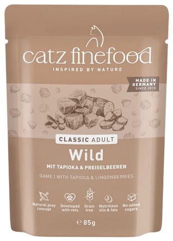⁨Catz Finefood Classic Dziczyzna (N.09) saszetka 85g⁩ w sklepie Wasserman.eu