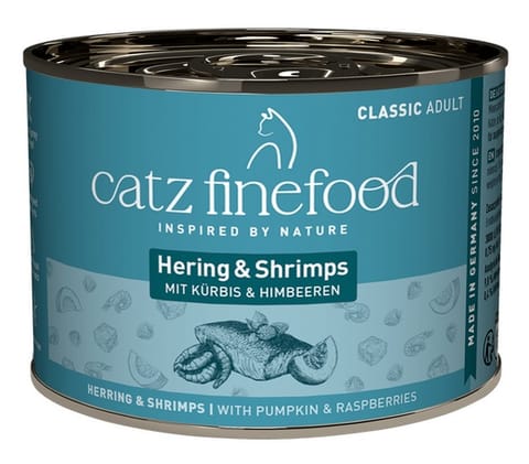 ⁨Catz Finefood Classic N.13 Herring and Shrimp Can 200g⁩ at Wasserman.eu