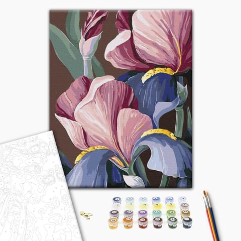 ⁨Obraz do samodzielnego malowania - Koguty (rozmiar 40x50, wykończenie )⁩ w sklepie Wasserman.eu