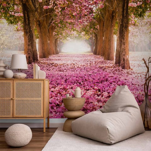 ⁨Self-adhesive wall mural - Pink grove (size 98x70)⁩ at Wasserman.eu